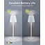 Goobay LED-tafellamp | 37 cm hoog | warm wit | dimbaar | oplaadbaar (USB-C) | wit | IP44