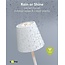 Goobay LED-tafellamp | 37 cm hoog | warm wit | dimbaar | oplaadbaar (USB-C) | wit | IP44