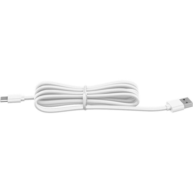 Goobay LED-tafellamp | 37 cm hoog | warm wit | dimbaar | oplaadbaar (USB-C) | wit | IP44