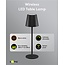 Goobay LED-tafellamp | 37 cm hoog | warm wit | dimbaar | oplaadbaar (USB-C) | zwart | IP44