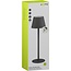 Goobay LED-tafellamp | 37 cm hoog | warm wit | dimbaar | oplaadbaar (USB-C) | zwart | IP44
