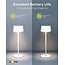 Goobay LED-tafellamp | warm wit | dimbaar | oplaadbaar (solar/USB-C) | wit | IP44