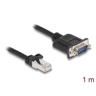 DeLOCK Delock CAN Bus Cable RJ45 plug to D-Sub 9 pin male with nuts Cat.5e STP 1 m