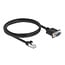 Delock CAN Bus Cable RJ45 plug to D-Sub 9 pin male with nuts Cat.5e STP 1 m