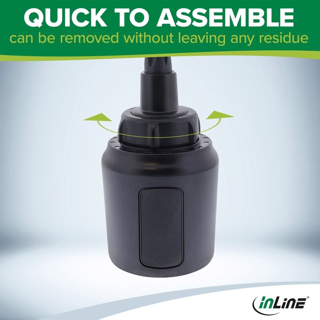 InLine bekerhouder adapter voor autohouders met kogelgewricht