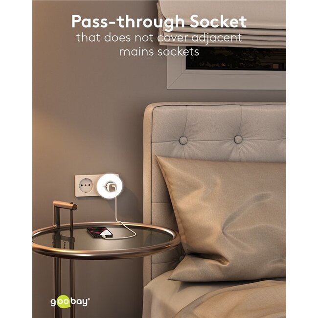 Goobay LED nachtlamp | plug-in | 3 kleuren | IP20