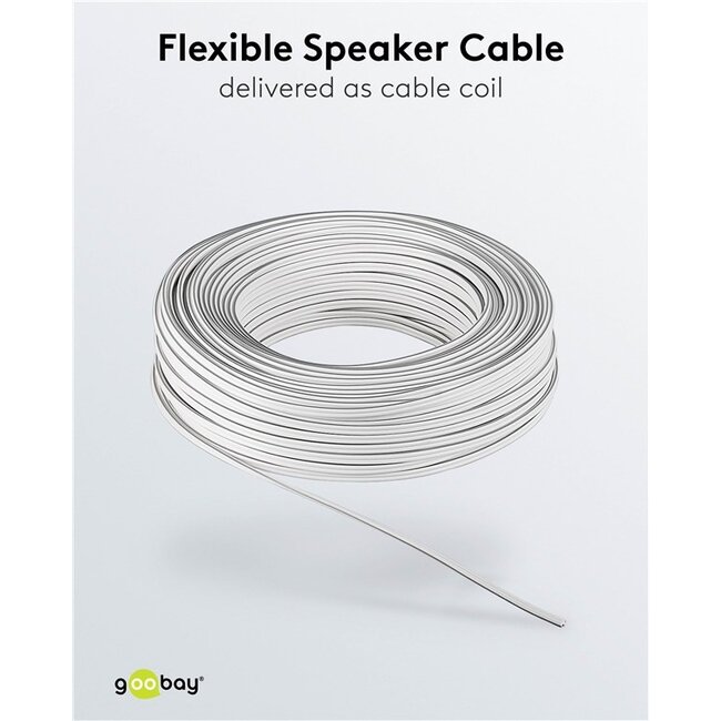 Goobay Speaker Cable white 10 m