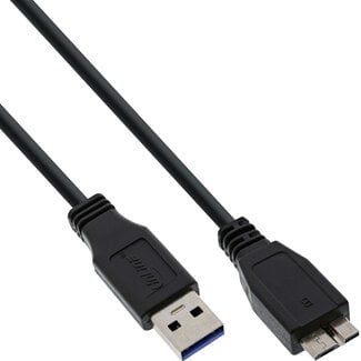 InLine® InLine® USB 3.2 Gen.1-kabel, A naar Micro B, zwart, 1,5m
