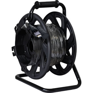 InLine® InLine® HDMI kabelhaspel, AOC HDMI 2.1 kabel, 8K @ 60Hz, zwart, 50m