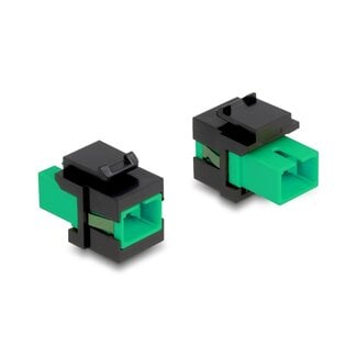 DeLOCK Delock Keystone Module SC Simplex female to SC Simplex female green / black