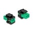 Delock Keystone Module SC Simplex female to SC Simplex female green / black