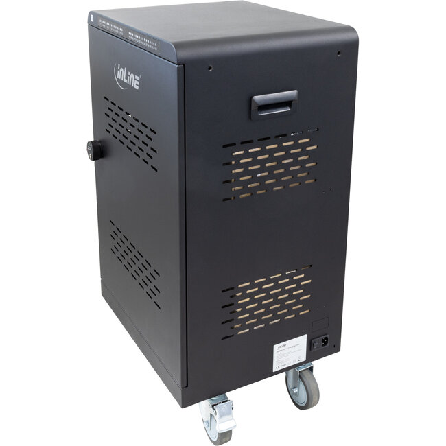 InLine® mobiele laadkast, 32x USB-C, 2000W, PD3, QC5, afsluitbaar, zwart