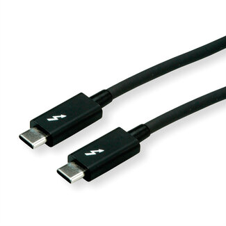 Roline ROLINE Thunderbolt™ 3 kabel, 20G, 5A, M/M, zwart, 2 m