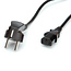 ROLINE stroomkabel, recht IEC-Female, zwart, 5 m