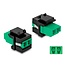 Delock Keystone Module LC Duplex female to LC Duplex female green / black