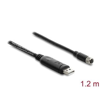 Navilock Navilock Connection Cable for M8 GNSS receiver USB 2.0 Type-A male to M8 female waterproof 1.2 m