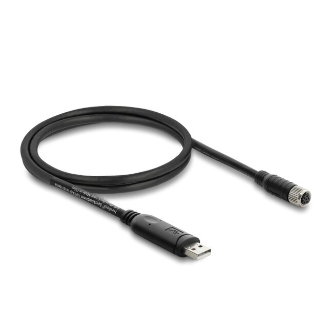Navilock Connection Cable for M8 GNSS receiver USB 2.0 Type-A male to M8 female waterproof 1.2 m