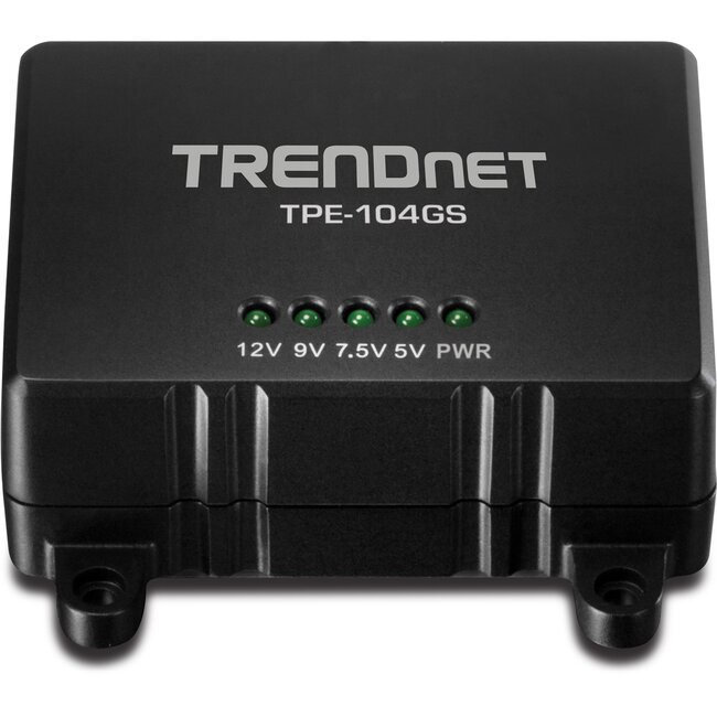 TRENDnet TPE-104GS Power over Ethernet (PoE) Gigabit splitter | 5V/9V/12V