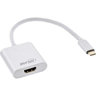 InLine InLine USB-C - HDMI 4K 60Hz adapter | zilver | 0,20 meter