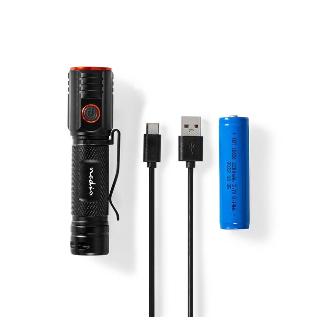 Nedis LED-zaklamp | oplaadbaar | 20W | IPX6