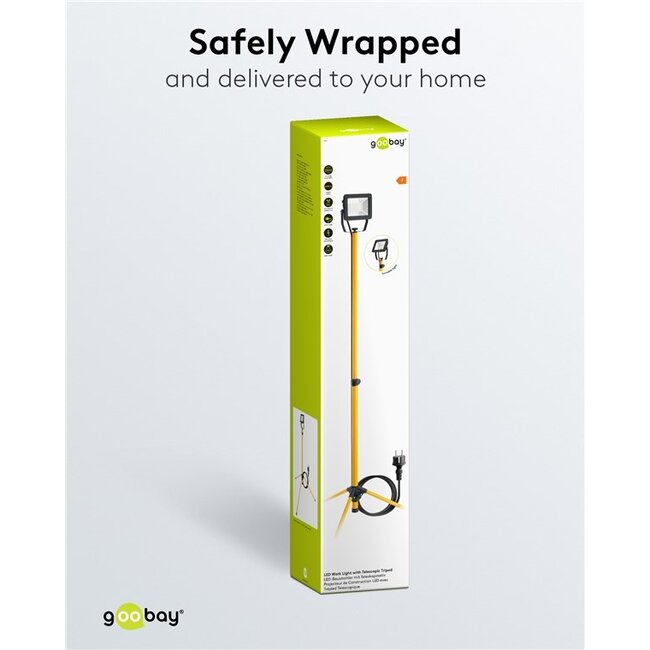 Goobay LED bouwlamp met vloerstandaard - 30W