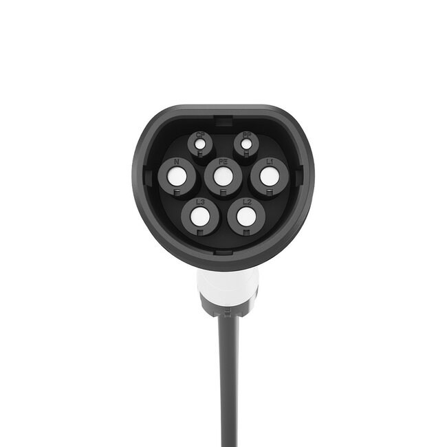 Mobiele EV-lader, geaarde stekker naar Type 2, 16A 1-fasig (3,7 KW), 5 m