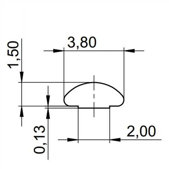 SCHROFF frontplaat EMC textiel afschermingsset, -40? +70°C, 2 HE, 10 stuks