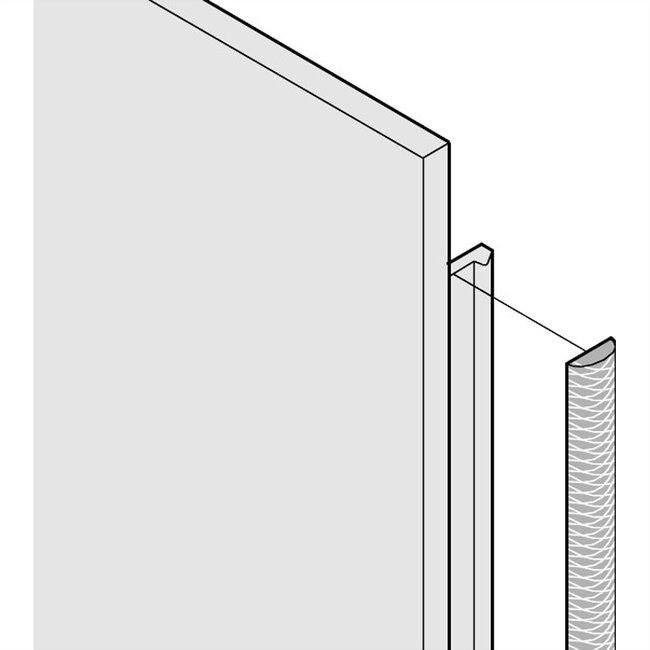 SCHROFF frontplaat EMC textiel afschermingsset, -40? +70°C, 2 HE, 10 stuks