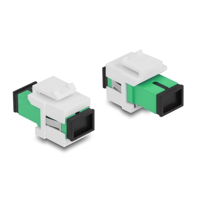 Delock Keystone Module SC Simplex female to SC Simplex female green / white