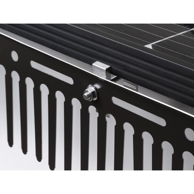 Delock Clamp for Animal Repellent Barrier / Pigeon Repellent for Photovoltaic Solar Modules aluminium