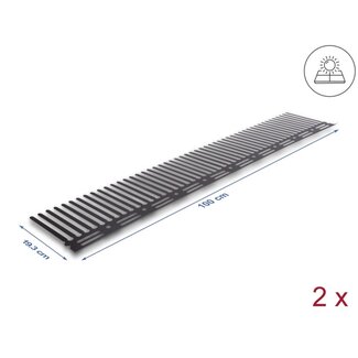 DeLOCK Delock Animal Barrier / Birdprotection for Photovoltaic Systems 1 m - 2 pieces brown (193 mm)