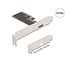Delock PCI Express x4 Card to 1 x external OCuLink SFF-8612 - Low Profile Form Factor