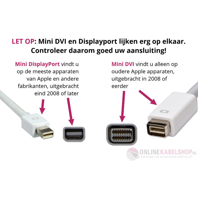 Mini DisplayPort - DisplayPort kabel | DP1.2 (4K 60Hz) | HBR2 (21.6Gbit/s) | zwart | 3 meter