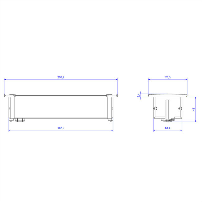 BACHMANN KAPSA Klein 2x geaard stopcontact 1x USB oplader, GST18 Stekker