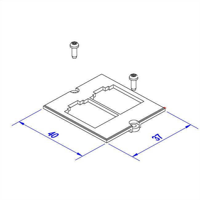 BACHMANN frame 2xMETZ CONNECT E-DAT module CAT6