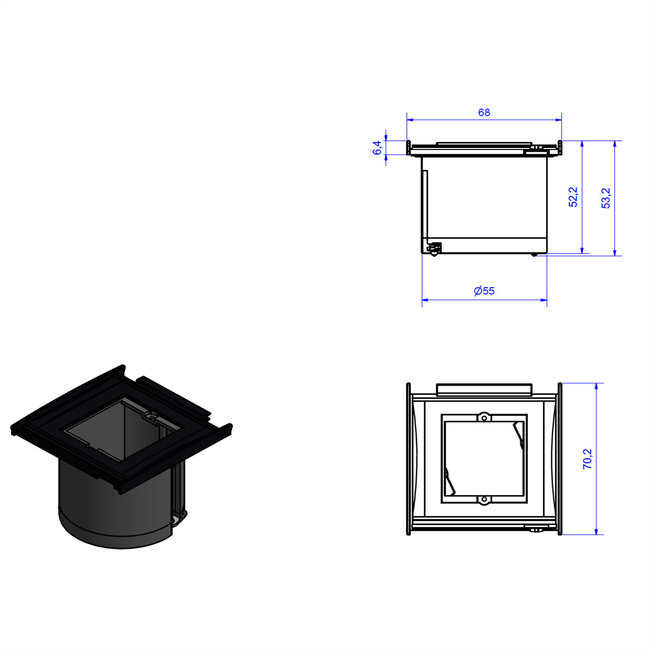 BACHMANN KAPSA XX-Klein 1x ABD, voor 1x datamodule