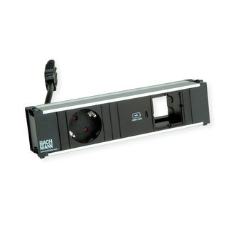 Bachmann BACHMANN CONI 1xCEE7/3 1xUSB C 30W, Aardingscontact GST18 stekker