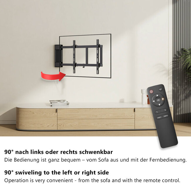 My Wall muurbeugel voor schermen tot 60 inch | swing mount | gemotoriseerd