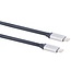 USB-C kabel | USB3.1 10 Gbps | PD 100W | 4K 60Hz | aluminium | 0,50 meter