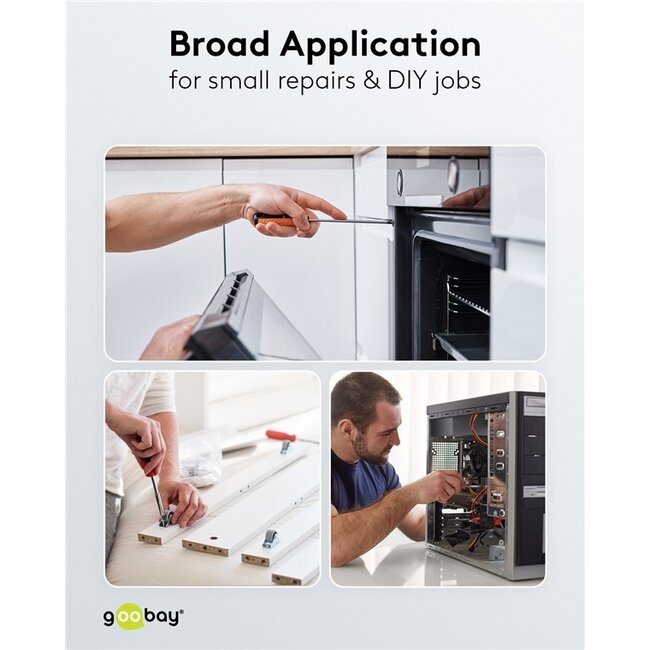 Goobay precisie-schroevendraaierset | 37-delig