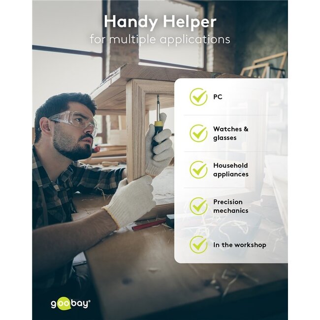 Goobay precisie-schroevendraaierset | 37-delig