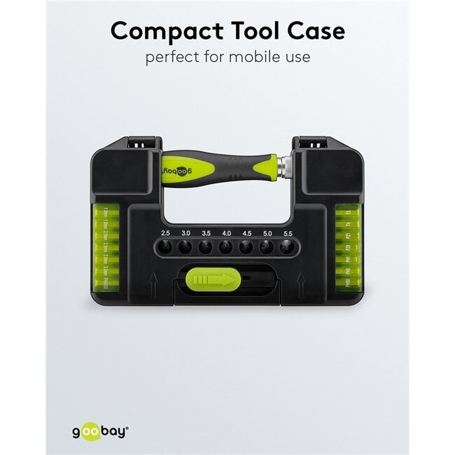 Goobay precisie-schroevendraaierset | 37-delig
