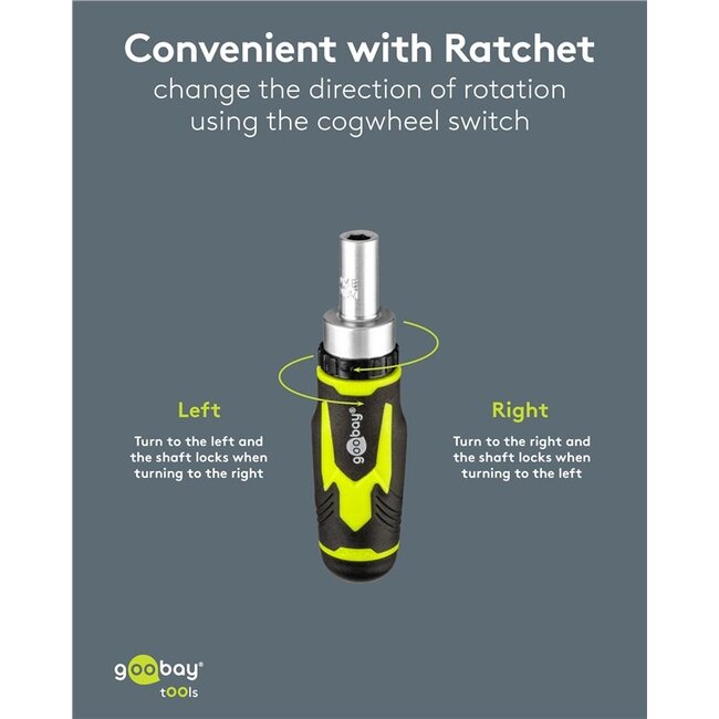 Goobay schroevendraaierset | 43 bits