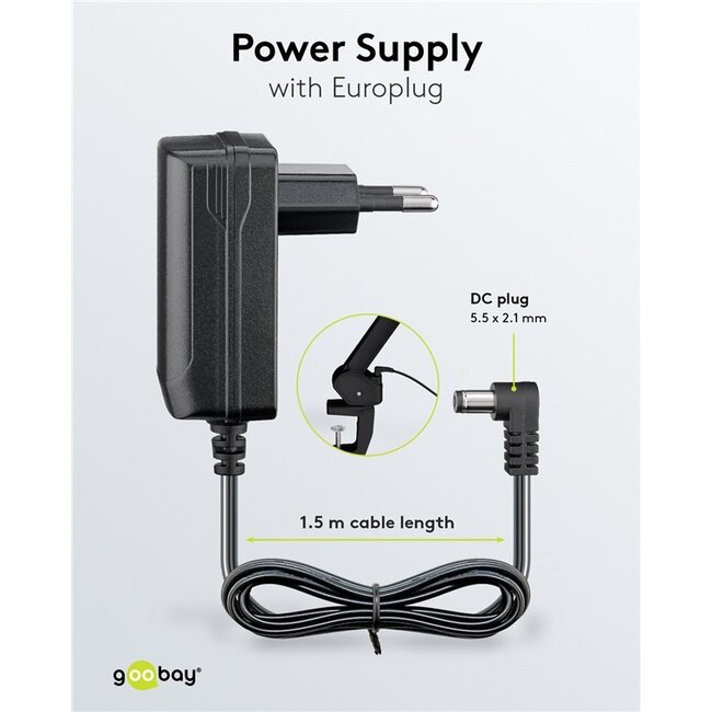 Goobay LED loeplamp | 800 lm (dimbaar) | 10W | bureauklem | zwart