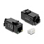 Delock Keystone Module RJ45 jack Cat.6A UTP with PoE LED