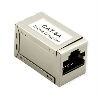 Roline ROLINE RJ-45 Kupplung geschirmt, Cat.6A (Class EA), silberfarben