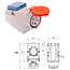 BACHMANN combi wandcontactdoos 400V, IEC309 IPX4 5-pins beschermd stopcontact 230V 16A