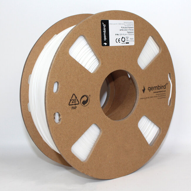 PLA-PLUS filament wit, 1.75 mm, 1 kg