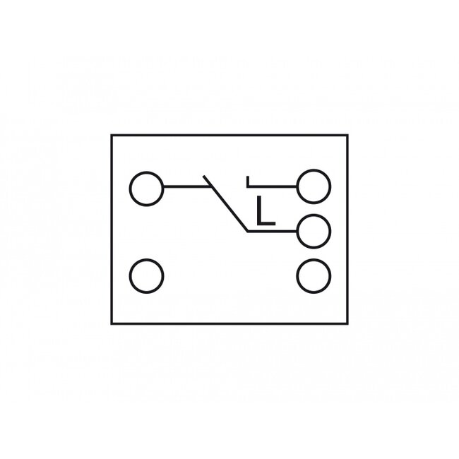 Delock Easy 45 1-gang Switch 1-pole 2-way 45 x 45 mm, white