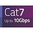 UFTP CAT7 platte netwerkkabel | PVC | zwart | 7,5 meter